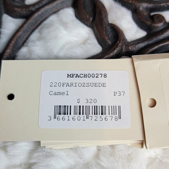 NIB Maje Farria Suede Heels in Camel, Sz 37 / US 6-6.5 - Picture 9 of 12